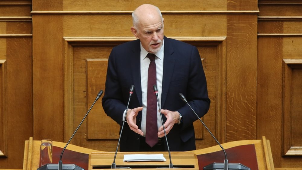 Γ. Παπανδρέου: Πράξη δημοκρατικής ευθύνης η πρόταση δυσπιστίας