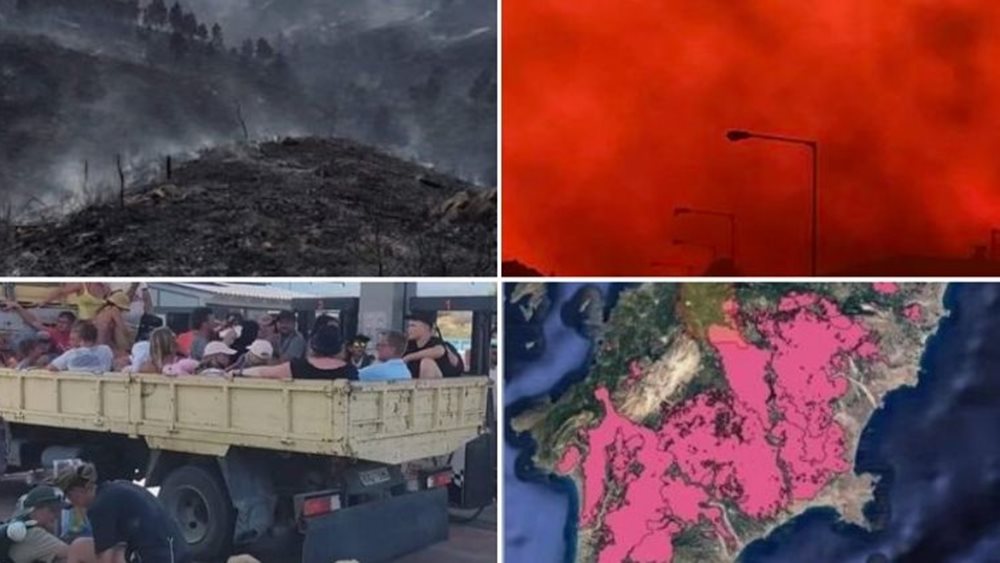 Φωτιά στη Ρόδο: Εκτός ελέγχου για έκτη μέρα - Μαίνονται τρία μέτωπα - Ανησυχία για τον "ακραίο κίνδυνο" σήμερα