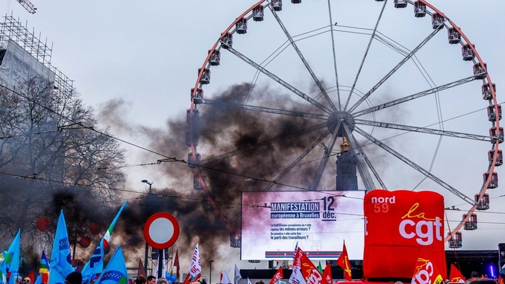 ΕΕ: "Πορεία κατά της λιτότητας" χιλιάδων ευρωπαίων διαδηλωτών στις Βρυξέλλες