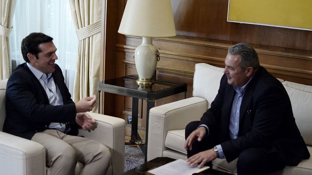 Α. Τσίπρας-Π.Καμμένος: Εθνική γραμμή στο Κυπριακό