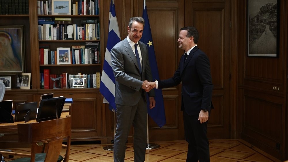 Τον εκλεγμένο δήμαρχο Αθηναίων Χάρη Δούκα δέχθηκε ο Κυρ. Μητσοτάκης στο Μαξίμου
