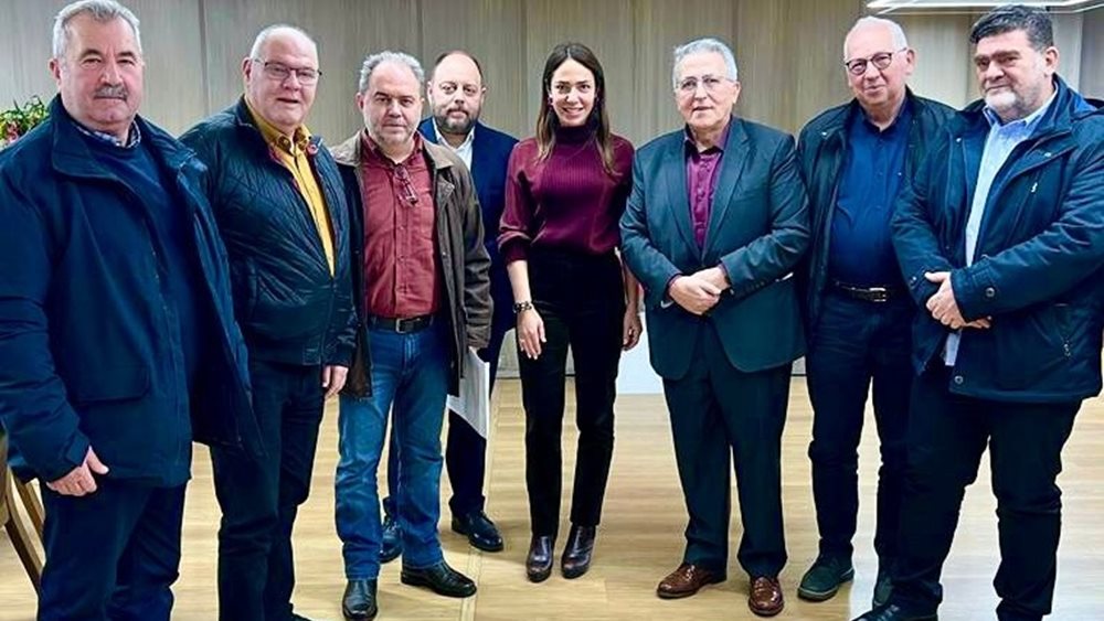 Με την ΓΣΕΕ συναντήθηκε η Δόμνα Μιχαηλίδου