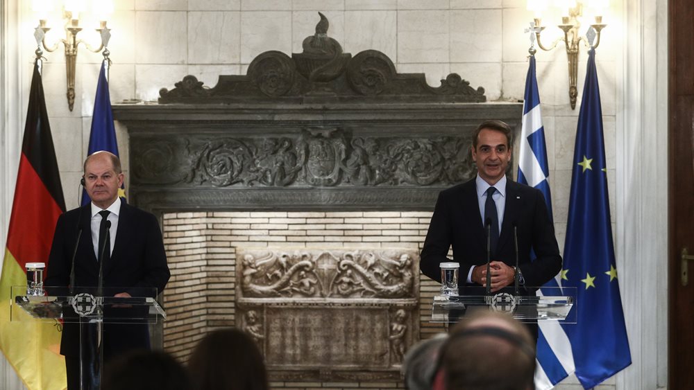 Συνάντηση του πρωθυπουργού Κ. Μητσοτάκη με τον καγκελάριο Όλ. Σολτς την Τρίτη στην Καγκελαρία