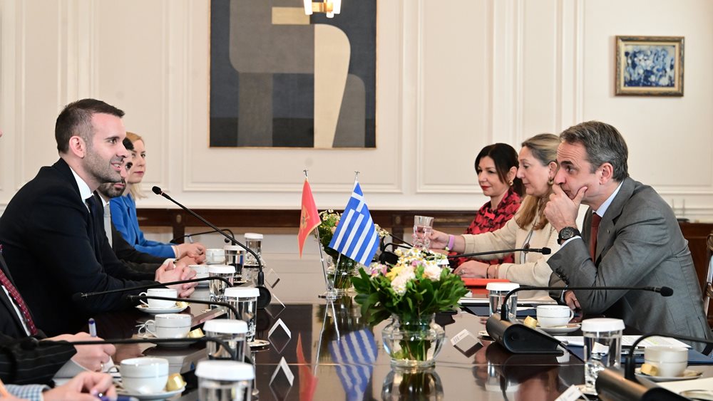 K. Μητσοτάκης: Ενίσχυση των διμερών σχέσεων με το Μαυροβούνιο σε οικονομία και επενδύσεις