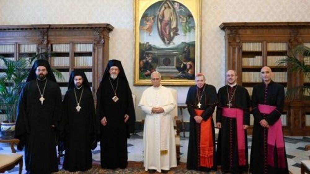 Αντιπροσωπεία του Οικουμενικού Πατριαρχείου συναντήθηκε με τον Πάπα Λέοντα ΙΔ’ στο Βατικανό