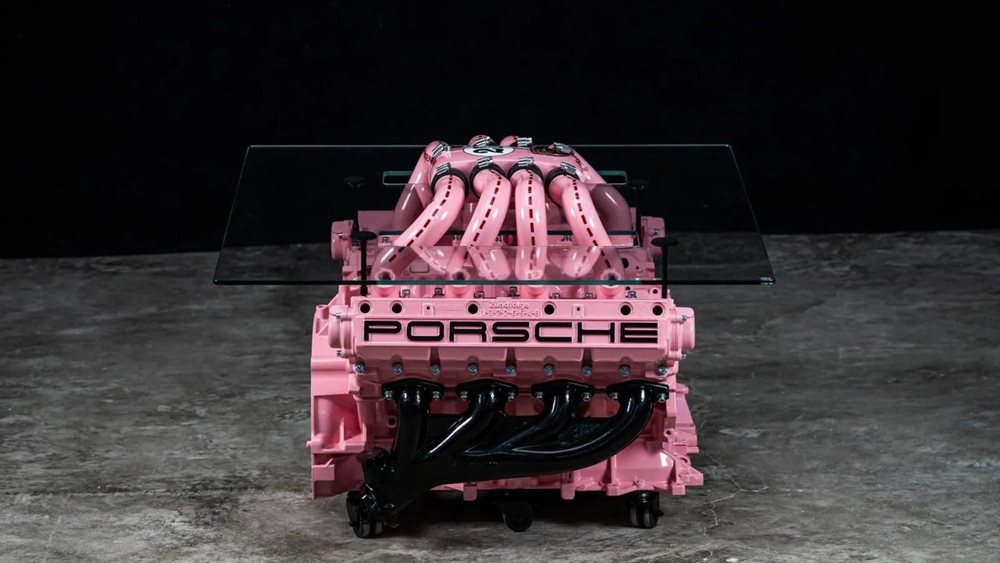 Πώς μετατρέπεις κινητήρα V8 Porsche σε ροζ τραπέζι σαλονιού-πόσο κοστίζει