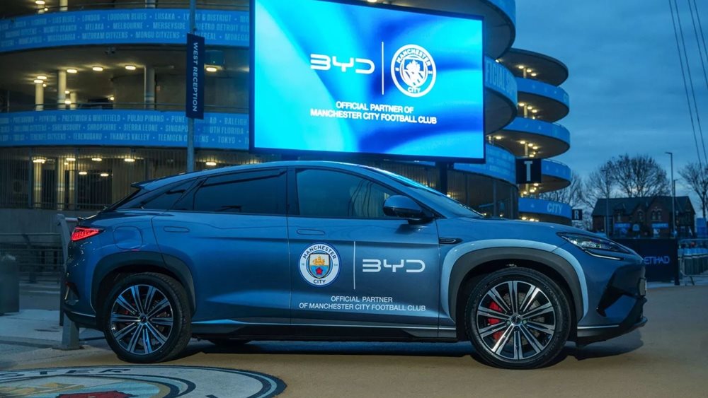 Η BYD στην "βασική ενδεκάδα" μεγάλης ποδοσφαιρικής ομάδας της Ευρώπης