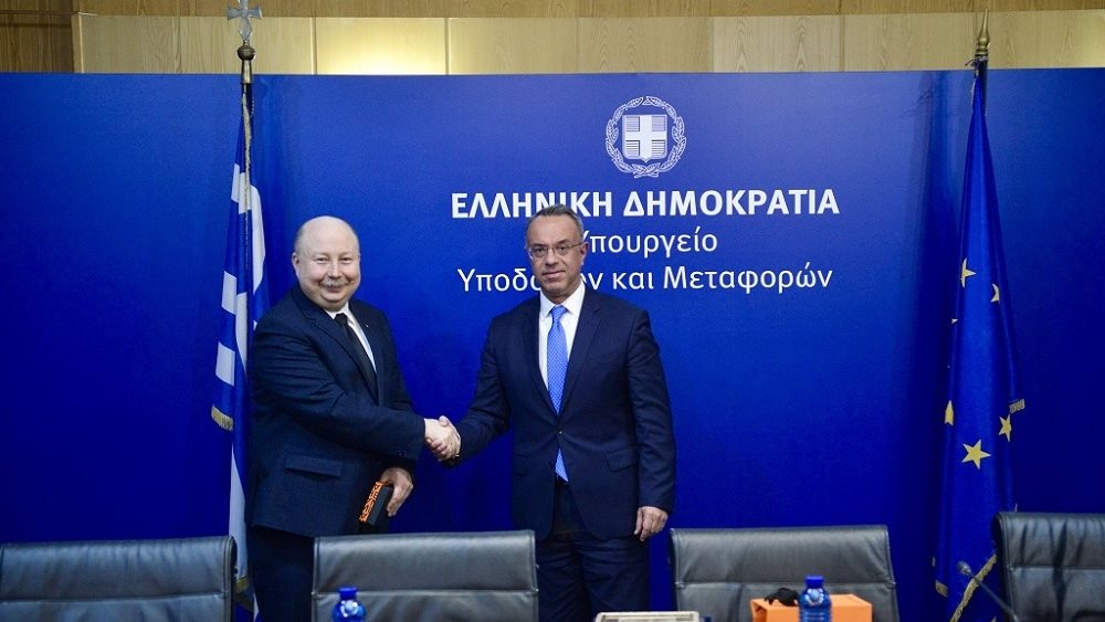 Συνάντηση του υπουργού Υποδομών Χρ. Σταϊκούρα με τον Ουκρανό υπουργό Επικρατείας