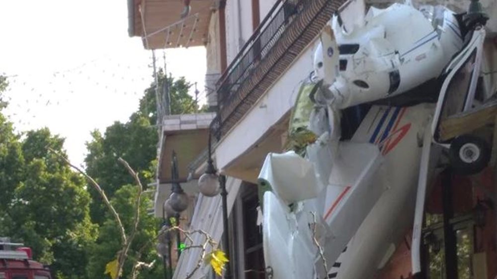 Πτώση μονοκινητήριου αεροπλάνου στην Πρώτη Σερρών