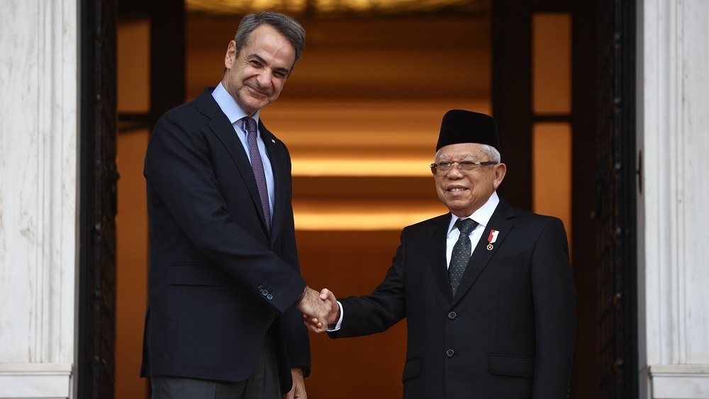 Mitsotakis meets Indonesian Vice-President; mutual will to strengthen bilateral relations