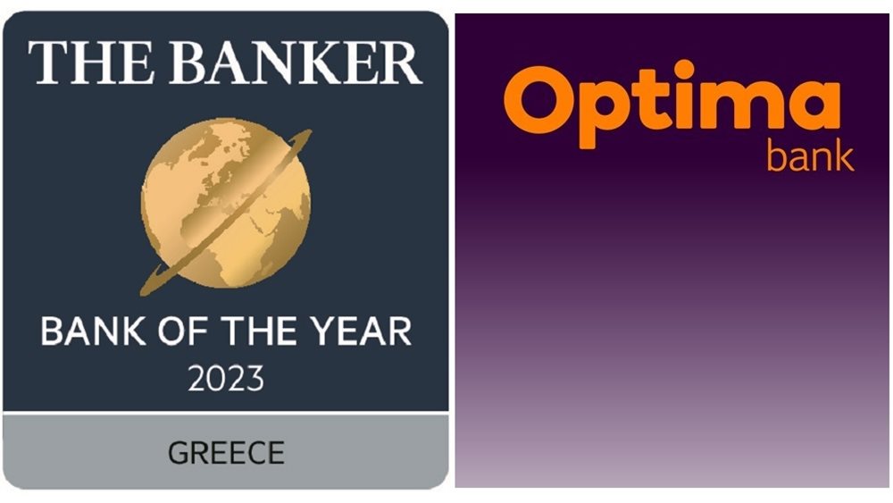 Optima bank: ‘‘Καλύτερη τράπεζα στην Ελλάδα για το 2023’’ από τους Financial Times και το The Banker