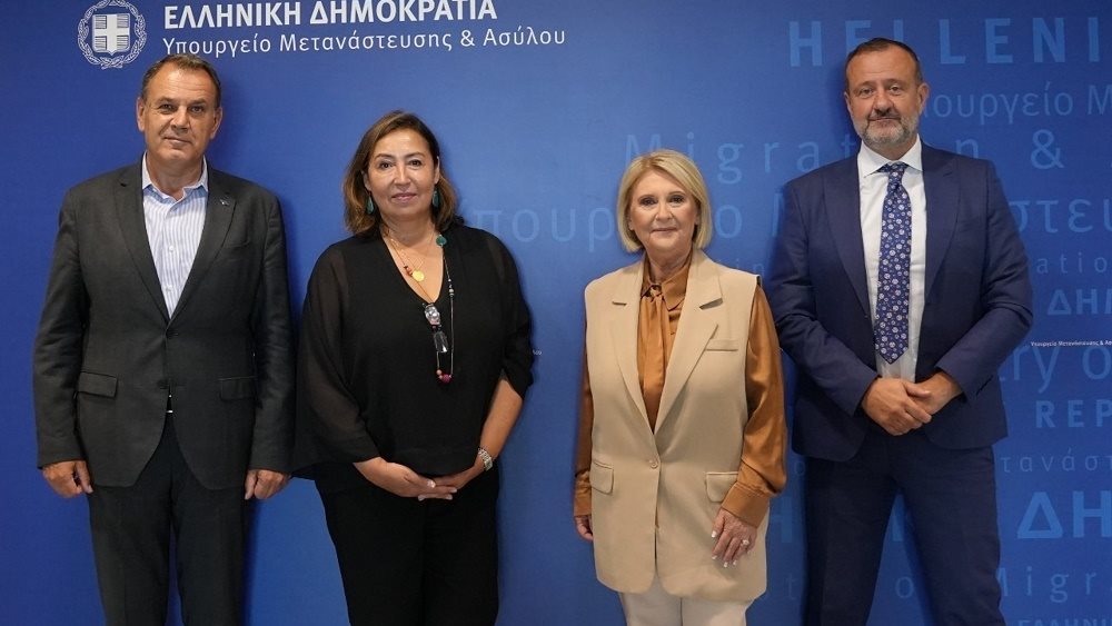 Υπουργείο Μετανάστευσης και Ασύλου: Την νέα εκπρόσωπο του ΔΟΜ υποδέχτηκαν Παναγιωτόπουλός, Βούλτεψη
