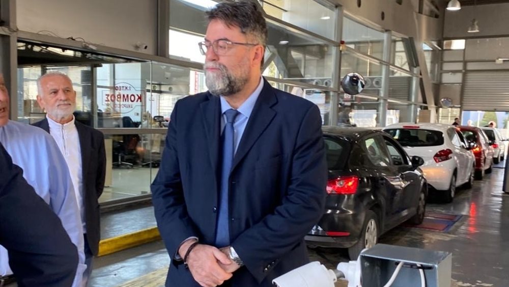 Επίσκεψη του υφυπουργού Μεταφορών, Β. Οικονόμου, στο Δημόσιο και τα Ιδιωτικά ΚΤΕΟ