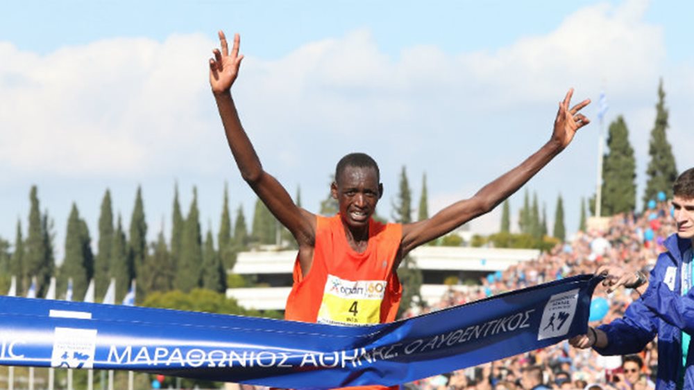 Ο Κενυάτης Μπρίμιν Κιπκορίρ Μισόι νικητής του 36ου Αυθεντικού Μαραθωνίου Αθήνας