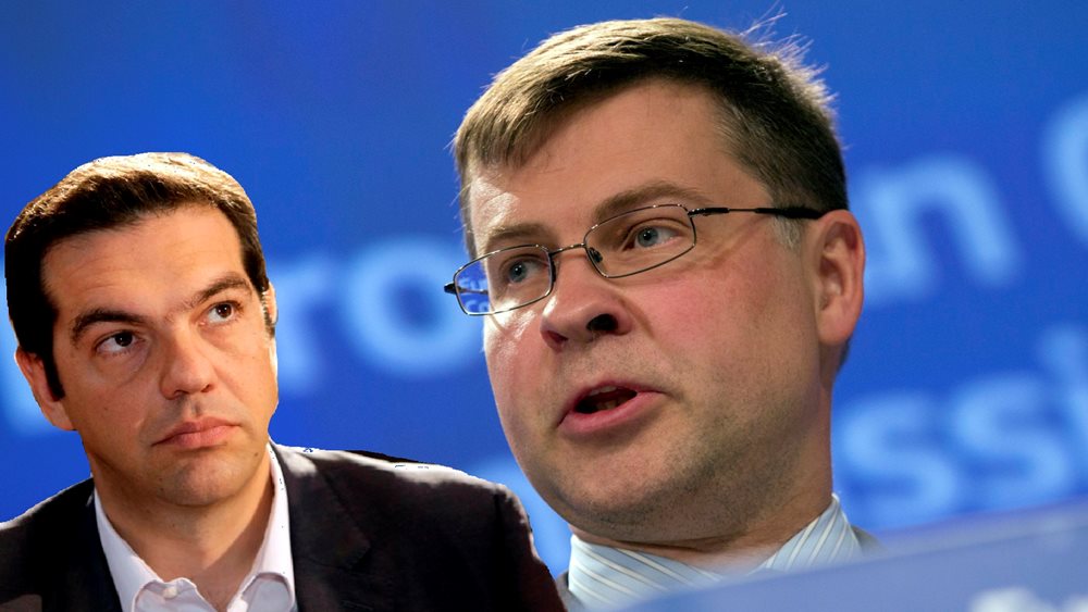 Dombrovskis: Περιττή και άχρηστη η κίνηση Τσίπρα