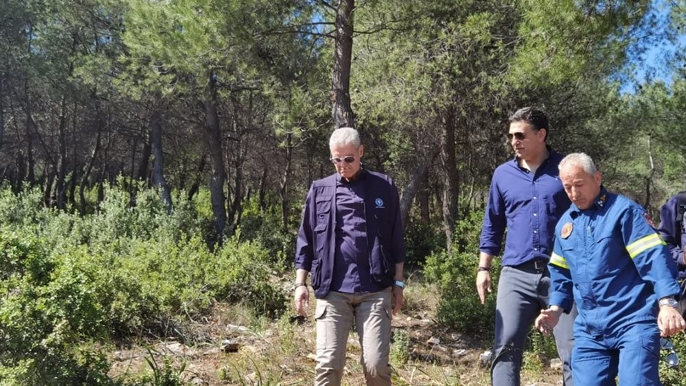 Αυτοψία Κικίλια στην Πεντέλη για τα έργα προετοιμασίας για την αντιπυρική περίοδο