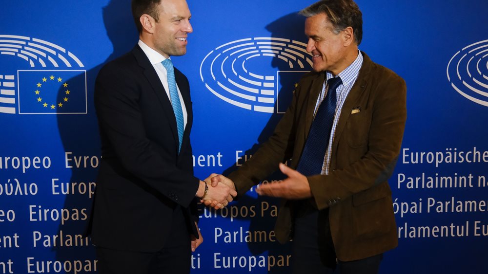 Συνάντηση Στ. Κασσελάκη με τον επικεφαλής της επιτροπής LIBE του Eυρωπαϊκού Kοινοβουλίου, Χ. Λόπεζ-Αγκιλάρ