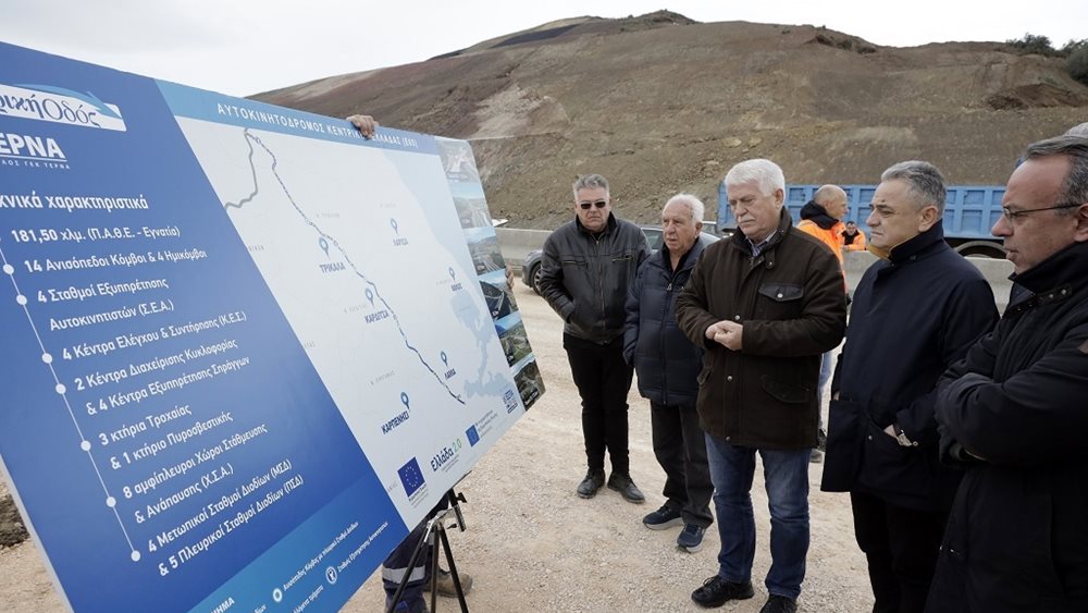 Ε65: Επιθεώρηση των έργων από τον Υπουργό Υποδομών και Μεταφορών Χρ. Σταϊκούρα
