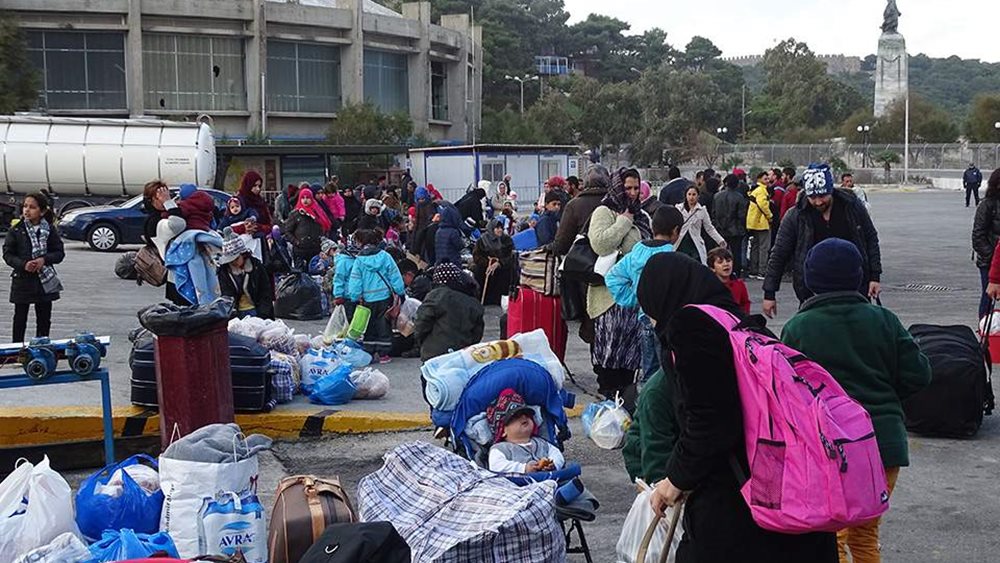Φωτιά στον καταυλισμό προσφύγων στη Σάμο