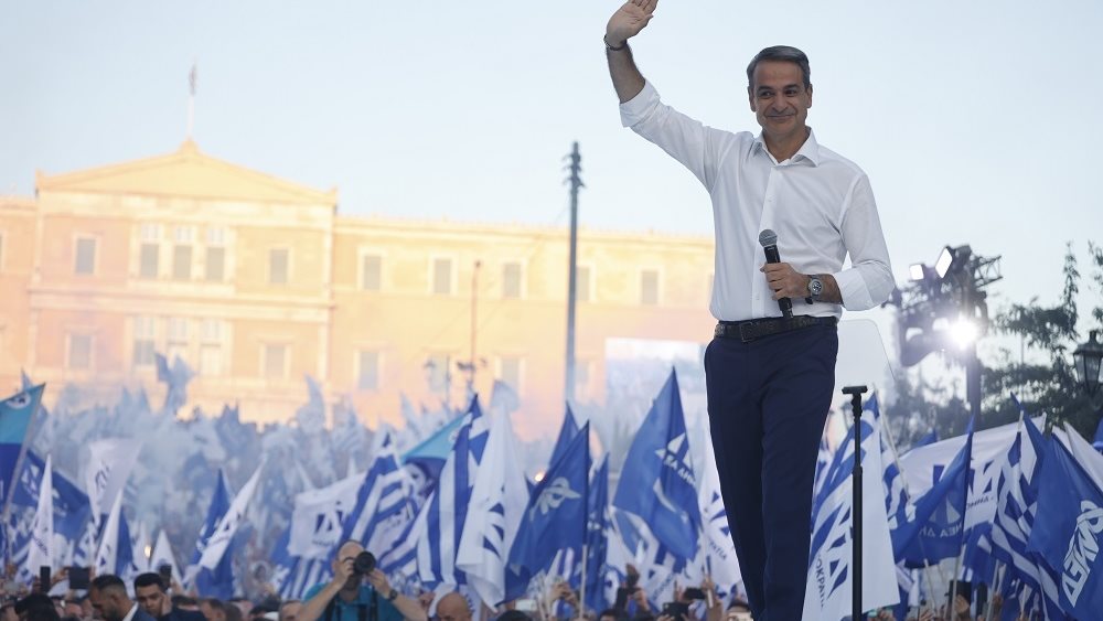 Μητσοτακης προεκλογικη ομιλια στο Συνταγμα