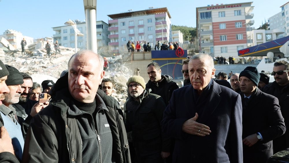 Ερντογαν σεισμος