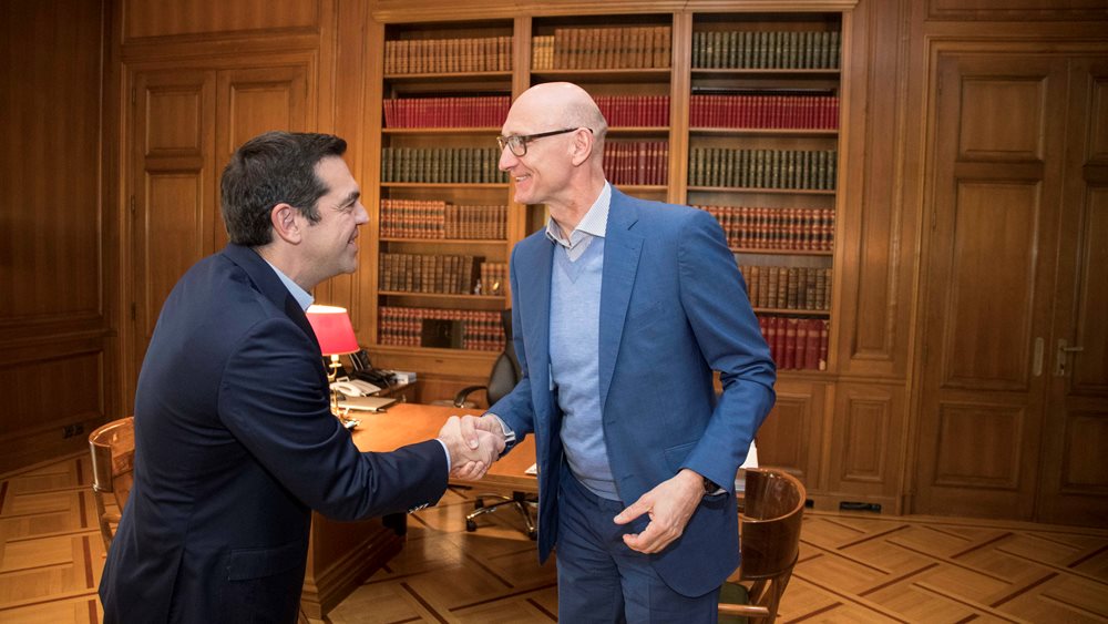 Συνάντηση Τσίπρα με τον επικεφαλής της Deutsche Telekom, με φόντο την επένδυση των 2 δισ.