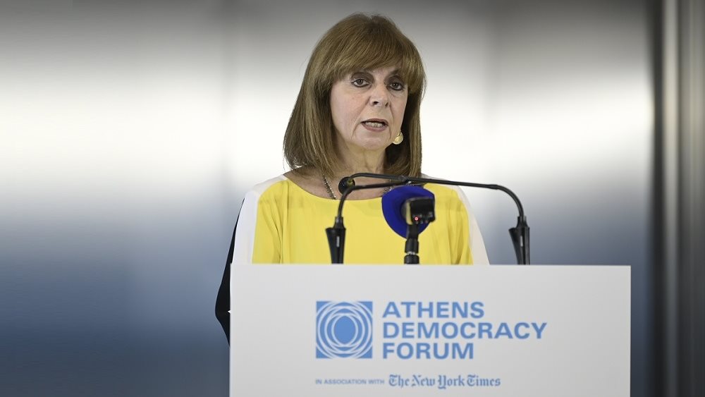 Κ. Σακελλαροπούλου: Η αντιμετώπιση της κλιματικής αλλαγής από τις σημαντικότερες προκλήσεις για τη Δημοκρατία