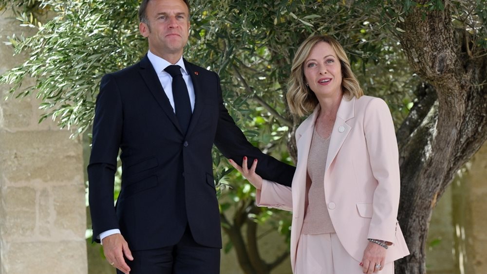 Ιταλία: Τρεις ώρες διήρκεσε η συνάντηση της Τζόρτζια Μελόνι με τον Εμανουέλ Μακρόν