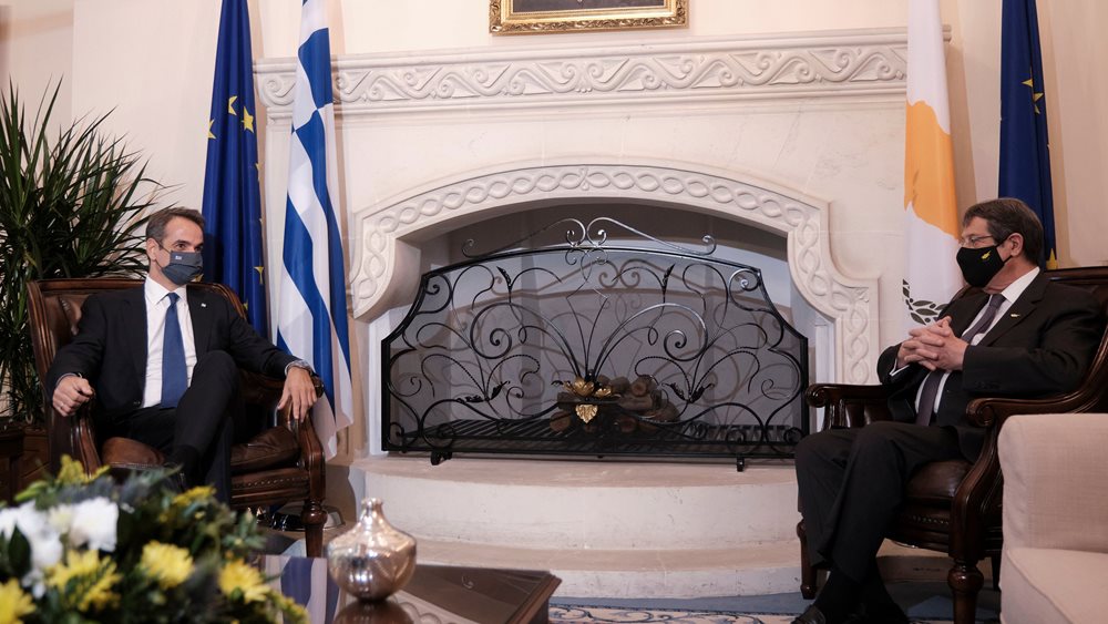 Οι εξελίξεις στην Αν. Μεσόγειο και οι προκλήσεις της Τουρκίας στο τετ α τετ Μητσοτάκη-Αναστασιάδη