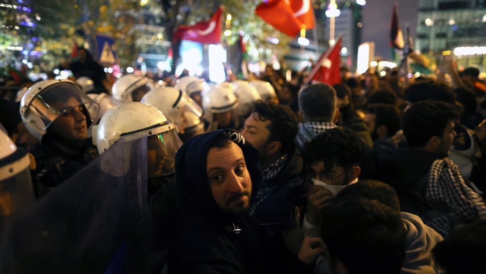 Τουρκία: Πάνω από 60 τραυματίες σε αντιϊσραηλινή συγκέντρωση