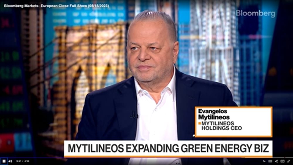 Ευ. Μυτιληναίος στο Bloomberg: Προς μεγάλη συμφωνία για την παραγωγή ανανεώσιμης ενέργειας στη Β. Αμερική