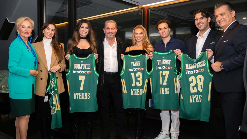 Επίσκεψη της πρέσβη των ΗΠΑ Κίμπερλι Γκίλφοϊλ στο ΟΑΚΑ στο παιχνίδι με την Χαποελ Τελ Αβιβ