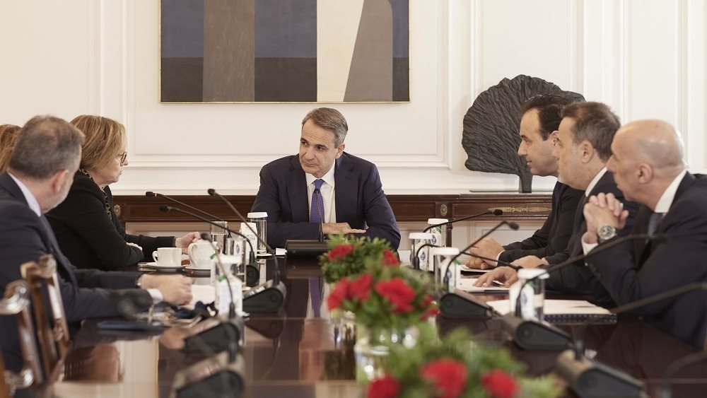 Συνάντηση Κ. Μητσοτάκη με τη διευθύνουσα σύμβουλο του ομίλου Vodafone