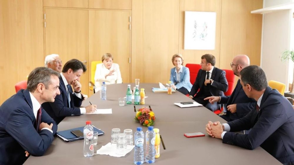 Σύνοδος κορυφής: Συνάντηση Μητσοτάκη, με Μέρκελ, Μακρόν, Σάντσεθ και  Κόντε