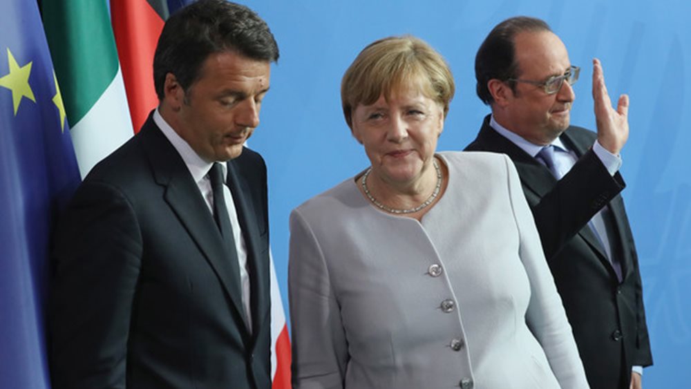 Συνάντηση Merkel, Hollande, Renzi για το μέλλον της Ευρώπης