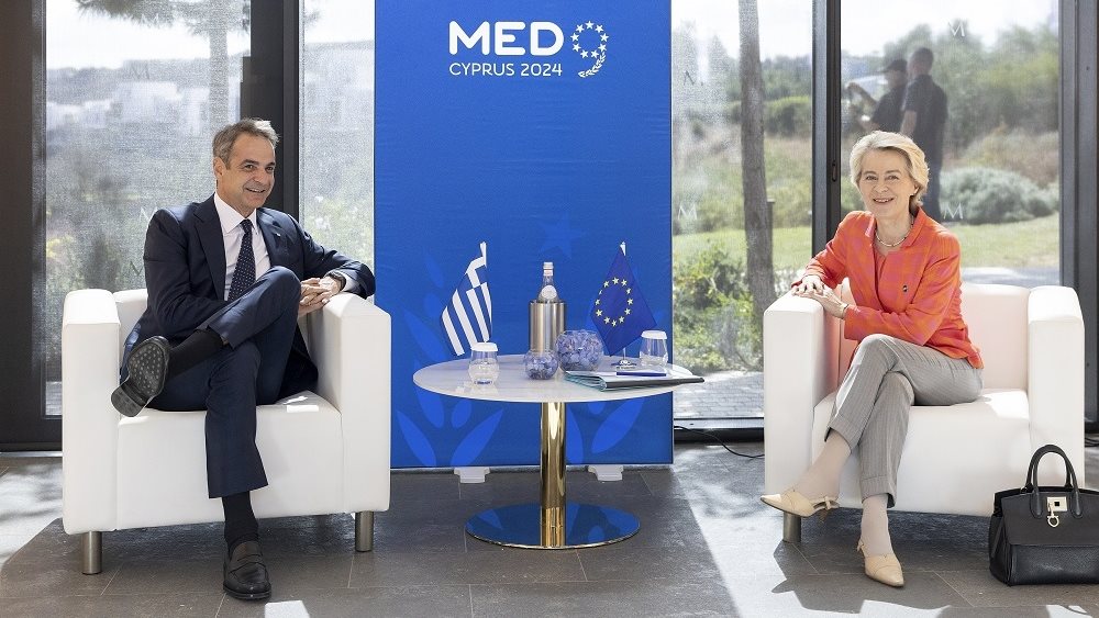 Μεταναστευτικό και ανταγωνιστικότητα στο τετ α τετ Μητσοτάκη - Φον Ντερ Λάιεν
