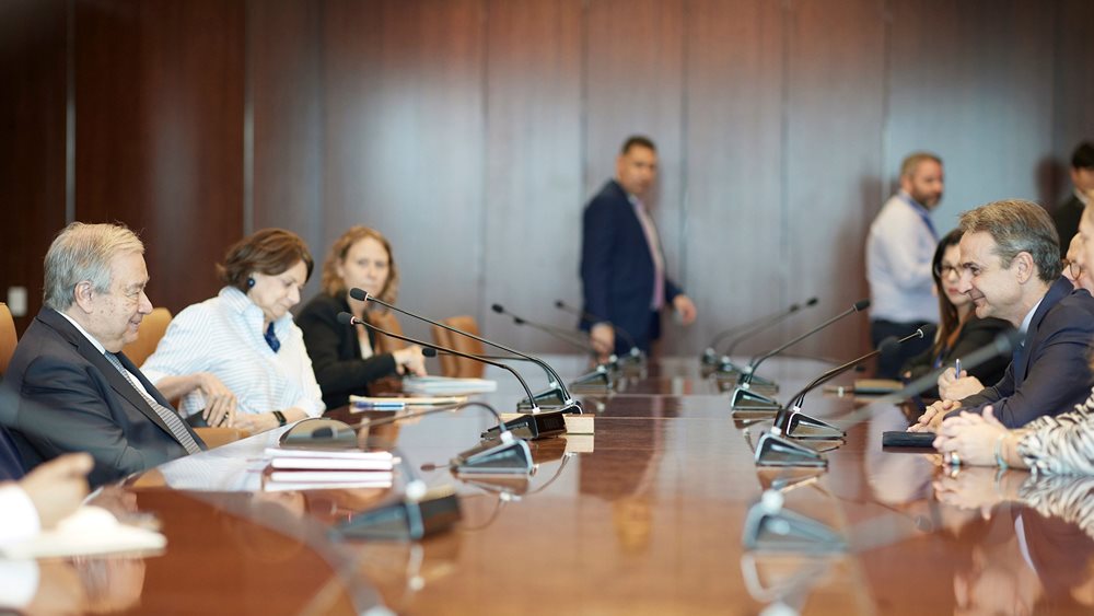 Μητσοτάκης προς Γκουτέρες: Να αξιοποιηθεί κάθε δυνατότητα για μια δίκαιη βιώσιμη λύση του Κυπριακού