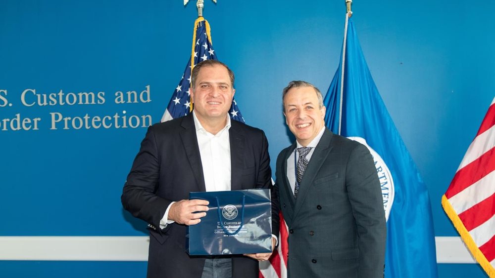 Γ. Πιτσιλής: Συνάντηση με τον επικεφαλής της Υπηρεσίας Τελωνείων και Προστασίας Συνόρων των ΗΠΑ