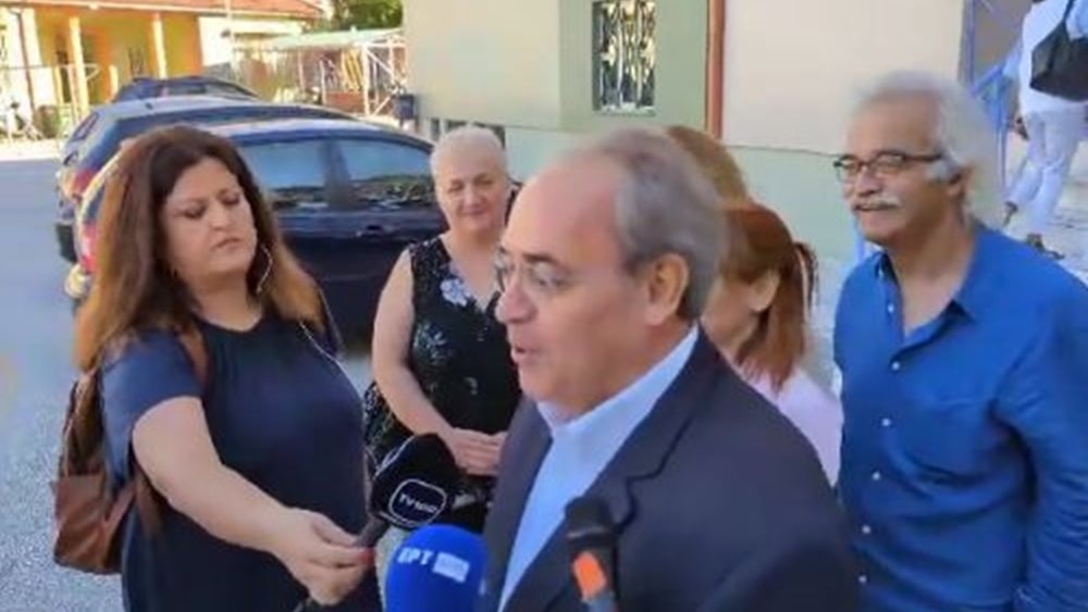 Ψήφισε ο υποψήφιος για την Περιφέρεια Κεντρικής Μακεδονίας Γιάννης Μυλόπουλος