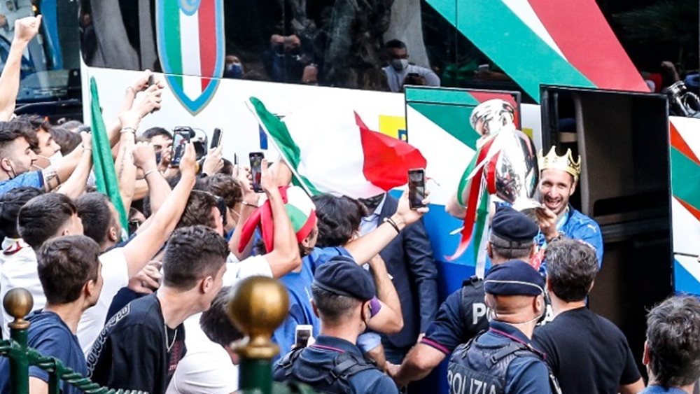 Ιταλία: Οι πανηγυρισμοί για το Euro πενταπλασίασαν τα κρούσματα στη Ρώμη