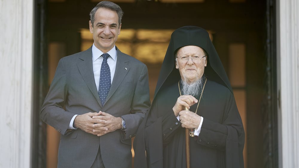Συνάντηση Κ. Μητσοτάκη με Οικουμενικό Πατριάρχη Βαρθολομαίο - &quot;Η επίσκεψη σας ευκαιρία να συζητήσουμε τις ευρύτερες εξελίξεις&quot;