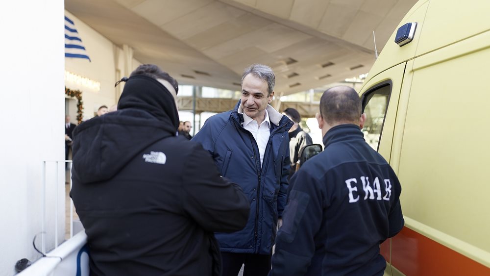 Επίσκεψη του Κυρ. Μητσοτάκη στο ΓΝΑ "Γεώργιος Γεννηματάς"