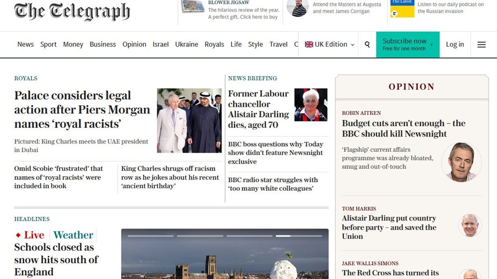 Οι εμίρηδες του Αμπού Ντάμπι αγόρασαν την Telegraph και τον Spectator - Η Βρετανία θα "ελέγξει εξονυχιστικά" τη συμφωνία