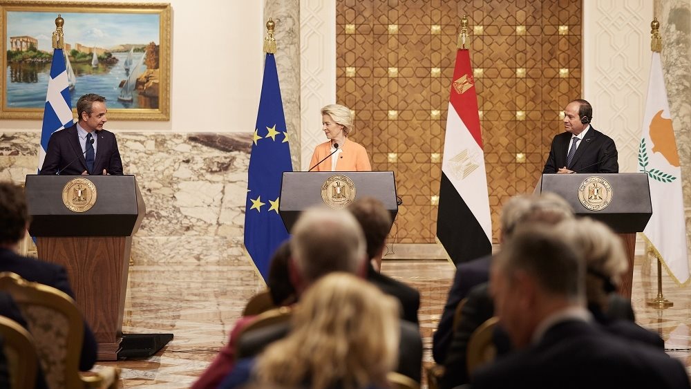 A &#39;landmark day&#39; for EU-Egypt relations notes Mitsotakis at EU leaders&#39; meeting with Egyptian president