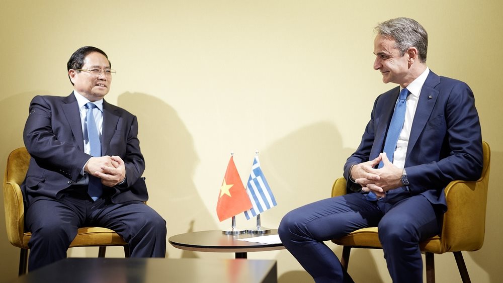 O Κυριάκος Μητσοτάκης συναντήθηκε με τον πρωθυπουργό του Βιετνάμ