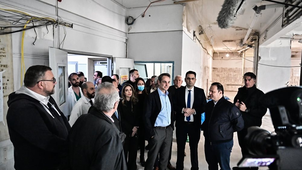 Επίσκεψη Μητσοτάκη στο Τζάνειο Νοσοκομείο