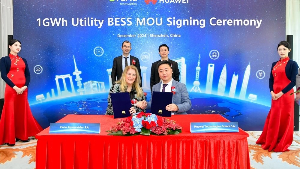 FARIA Renewables και HUAWEI ενώνουν τις δυνάμεις τους για την ενίσχυση της καινοτομίας στην αποθήκευση ενέργειας στην Ελλάδα