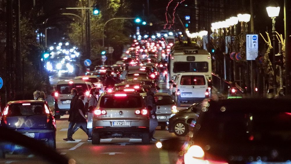 Αυξημένη κατά 50% η κίνηση στους δρόμους της Αττικής σε σύγκριση με την πρώτη ημέρα το lockdown του Μαρτίου