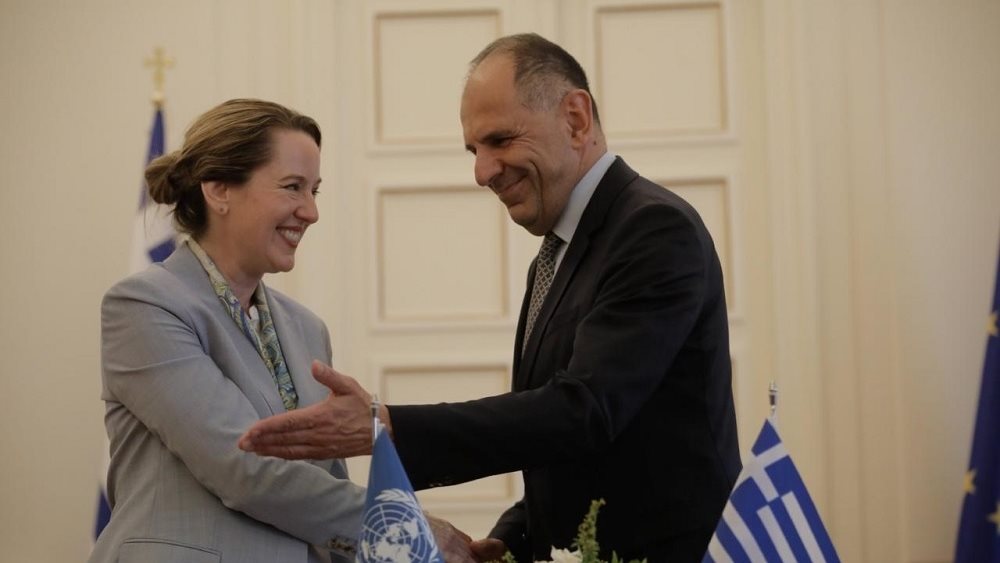 Συνάντηση Γ. Γεραπετρίτη με τη γενική διευθύντρια του ΔΟΜ