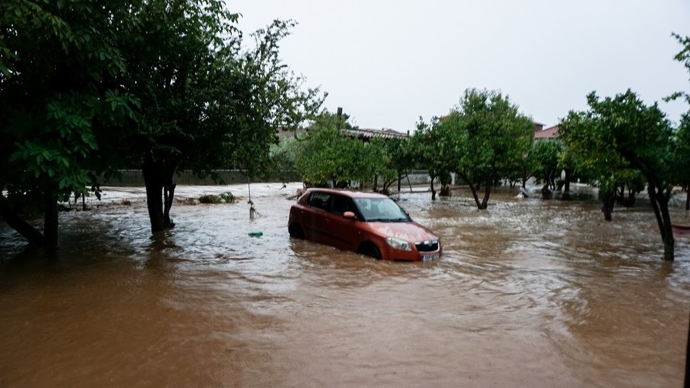 Κακοκαιρία στην Μηλίνα Πηλίου